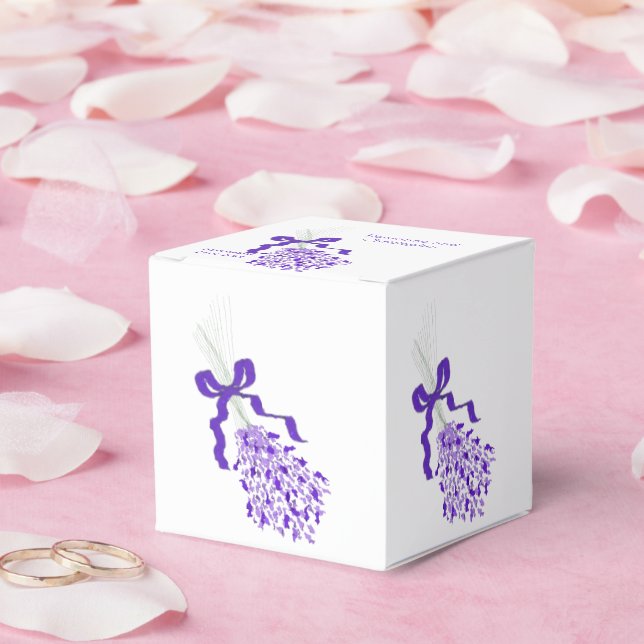 Lavender Design Wedding Favor Boxes (Wedding)