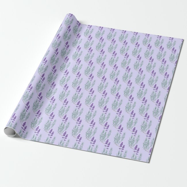 Lavender Design Wrapping Paper