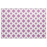 Lavender Diamonds on White Geometric Fabric