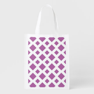 Lavender Diamonds on White Grocery Bag