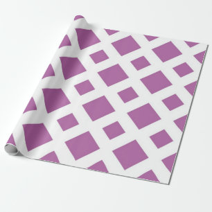Lavender Diamonds on White Wrapping Paper