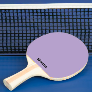 Lavender Different Text on Both Sides Ping Pong Paddle