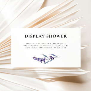 Lavender Display Shower Enclosure Card