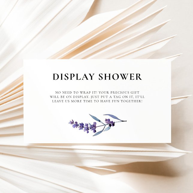 Lavender Display Shower Enclosure Card (Creator Uploaded)