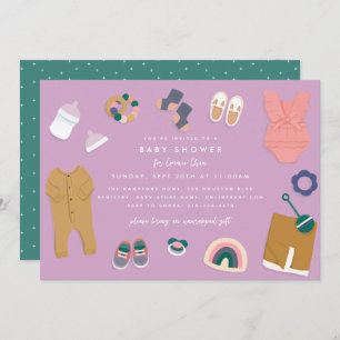 Lavender Display Shower Invitation