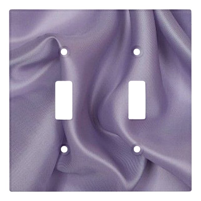 Lavender Double Toggle Light Switch Cover (Front)