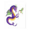 Lavender Dragon & Hummingbird - print