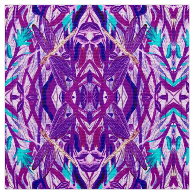 Lavender Dragonfly Fabric (Swatch)
