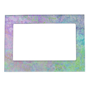 Lavender Dream Neon Pastel Alcohol Ink Abstract Magnetic Frame