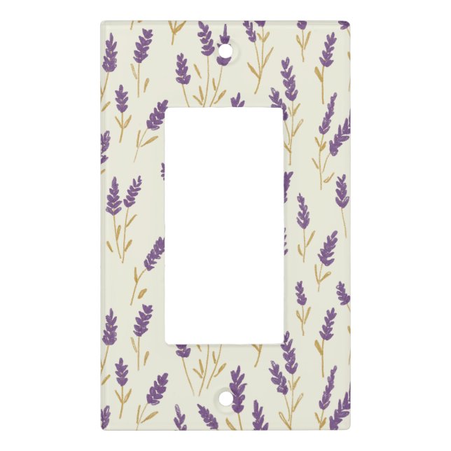 Lavender Dreams Light Switch Cover (Front)