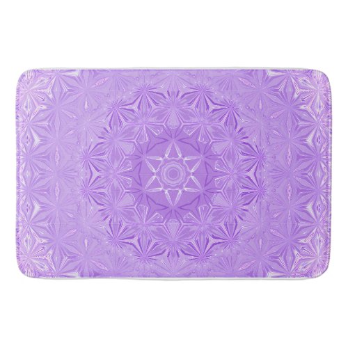 Lavender dreams mandala relaxing rosette bath mat