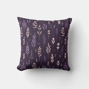 Lavender Dreams Pattern Throw Pillow