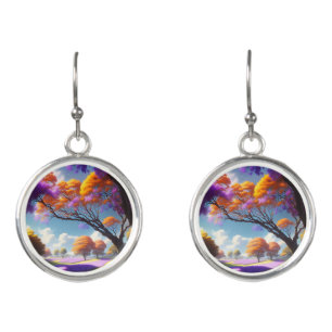 Lavender Dreams Under Jacaranda Skies, Earrings