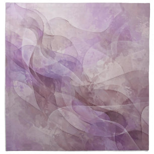 Lavender Dreamy Swirl Lilac Mauve Lavender Cloth Napkin
