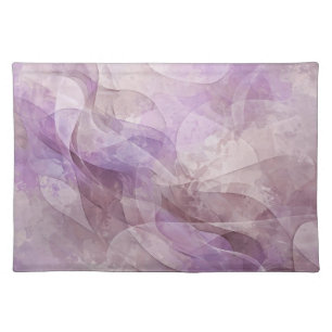 Lavender Dreamy Swirl Lilac Mauve Lavender Cloth Placemat