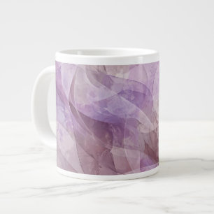 Lavender Dreamy Swirl Lilac Mauve Lavender Giant Coffee Mug