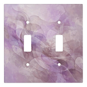 Lavender Dreamy Swirl Lilac Mauve Lavender Light Switch Cover