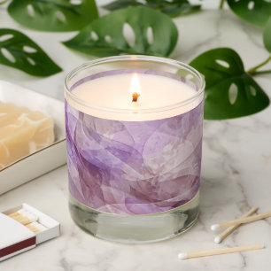 Lavender Dreamy Swirl Lilac Mauve Lavender Scented Candle