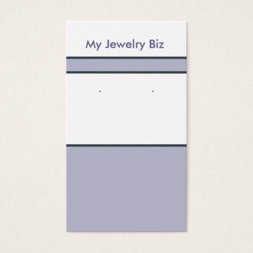 Lavender Earring Cards Business Cards