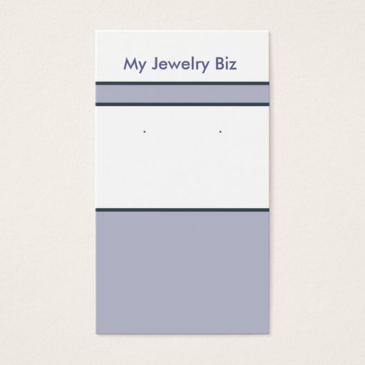 Customizable Lavender Earring Cards Business Cards