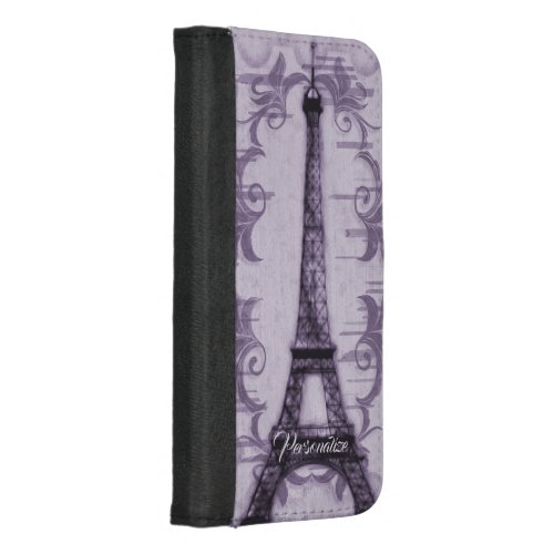 Lavender Eiffel Tower iPhone Wallet