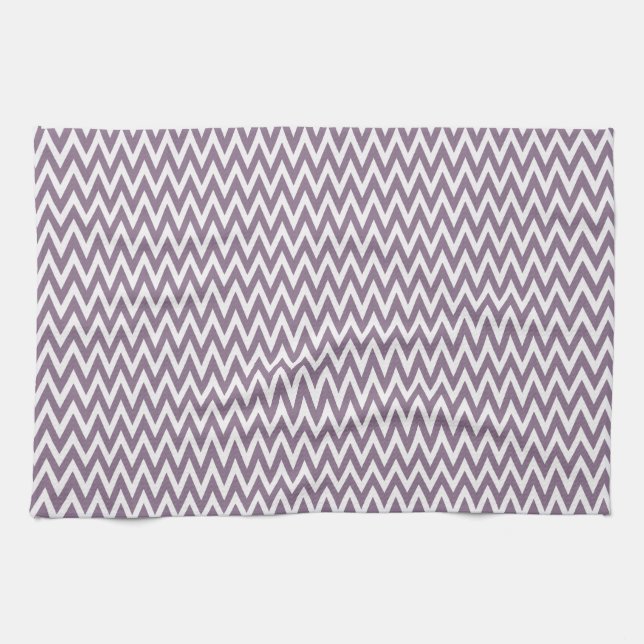Lavender Elegant Chevron Design Kitchen Towel (Horizontal)