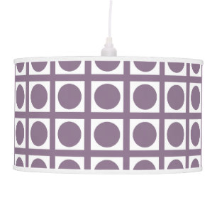 Lavender Elegant Grid Dots Ceiling Lamp