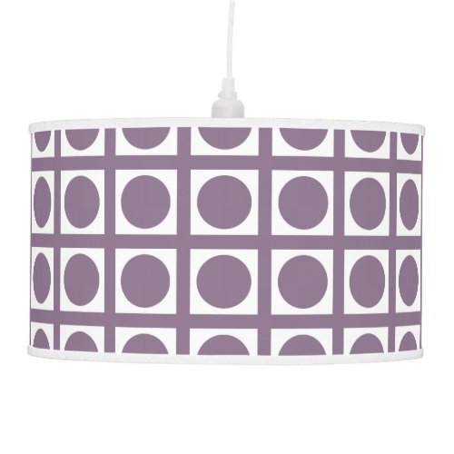 Lavender Elegant Grid Dots Ceiling Lamp