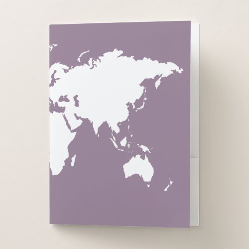 Lavender Elegant World Pocket Folder