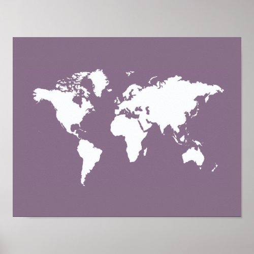 Lavender Elegant World Poster