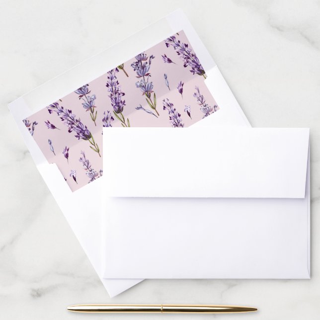 Lavender Envelope Liner (Desk)