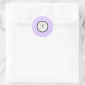 Lavender Envelope Seal Stickers Monogram B (Bag)