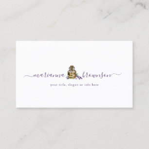 Lavender Essential Oil Bottle Business Card