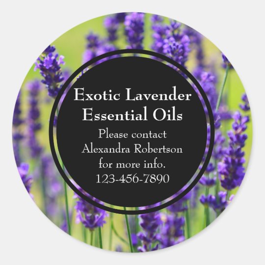 Lavender Essential Oil Business Bottle Label | Zazzle.com