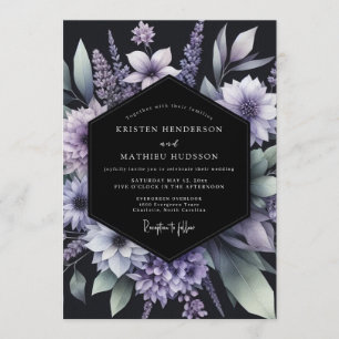 Lavender Ethereal Bloom Wedding Invitation