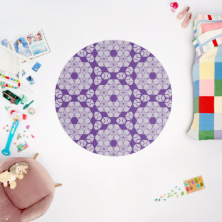 Lavender Ethnic Design Outdoor Rug