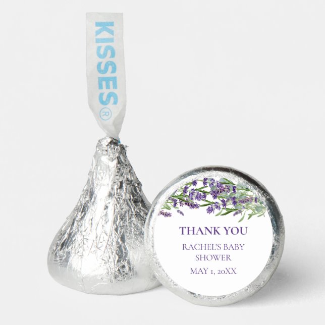Lavender Eucalyptus Chocolate Candy Favor (Front)