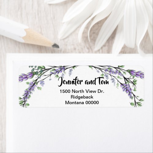 Lavender  Eucalyptus Label