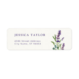Lavender & Eucalyptus Return Address Label
