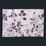 Lavender Eucalyptus Watercolor Floral  Kitchen Towel<br><div class="desc">Beautiful eucalyptus leaves in watercolor lavender,  vibrant whimsical leaves for a relaxing print.  Makes a perfect unique accessory for your home.</div>
