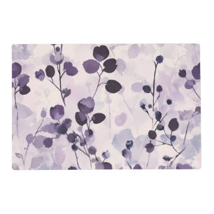 Lavender Eucalyptus Watercolor Floral Placemat