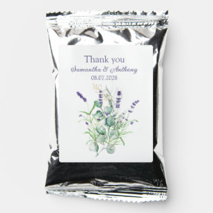 Lavender Eucalyptus Watercolor Herbs Wedding Coffee Drink Mix
