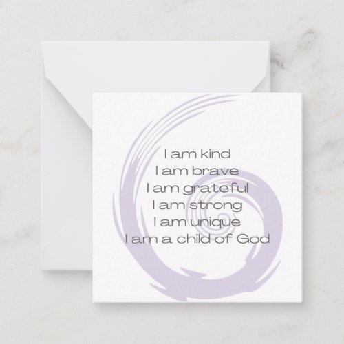 Lavender Everyday Affirmation Cards For Kids