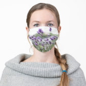 Lavender Face Mask Add Photo (Worn)