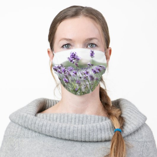 Lavender Face Mask Add Photo (Worn)