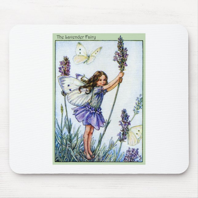 Lavender Fairy Mouse Pad (Front)