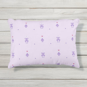 Lavender Fairy Runes Outdoor Pillow