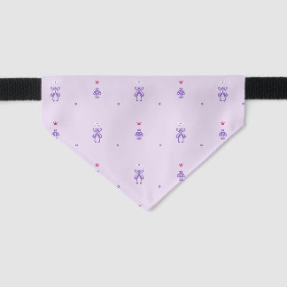 Lavender Fairy Runes Pet Bandana Collar