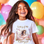 Lavender Fairy wildflower  sister of birthday girl T-Shirt<br><div class="desc">Fantasy Fairy wildflower pastel</div>