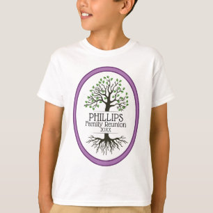 Lavender Family Tree Family Reunion T-Shirt